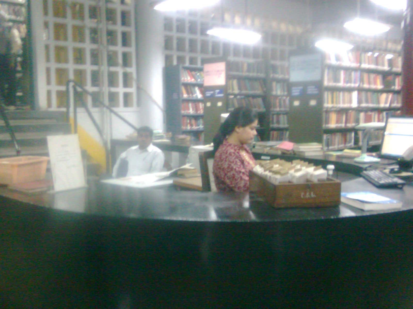 Circulation Counter, Central State Library, Chandigarh